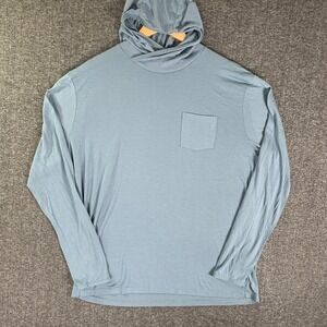 Free Fly Lightweight Hoodie Men Extra Large Blue Performance Stretch Bamboo